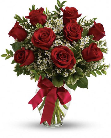 VR-Thoughts of You Bouquet with Dozen Red Roses