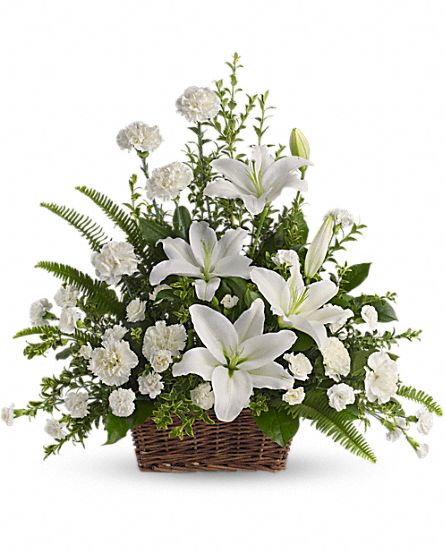 SA-White carnation and lily