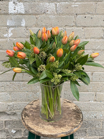 EA-Orange Tulips in a Vase